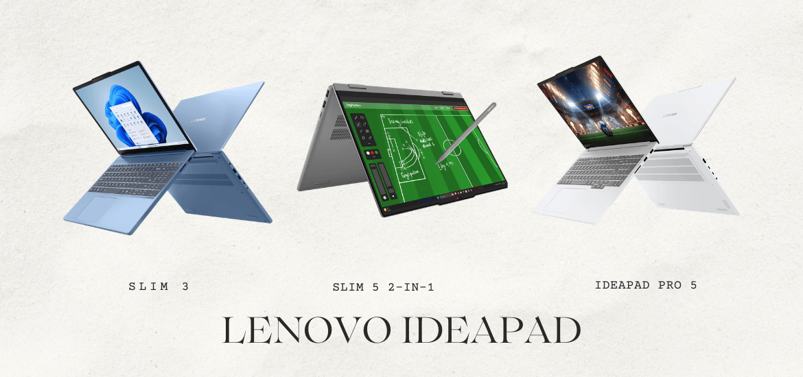 Lenovo Ideapad dari CK Computer, Berbagai Seri Lenovo Ideafpad dari CK Computer, Slim 3, 5, IdeaPad 2-in-1 sampai dengan IdeaPad Pro